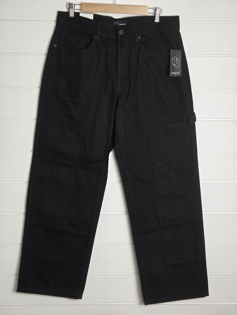 Original Use Black Cargo Relaxed Carpenter Utility Pants size 34x30